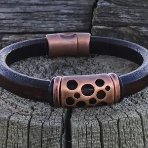 Rugged Leather Bracelet “Homestake Pass”