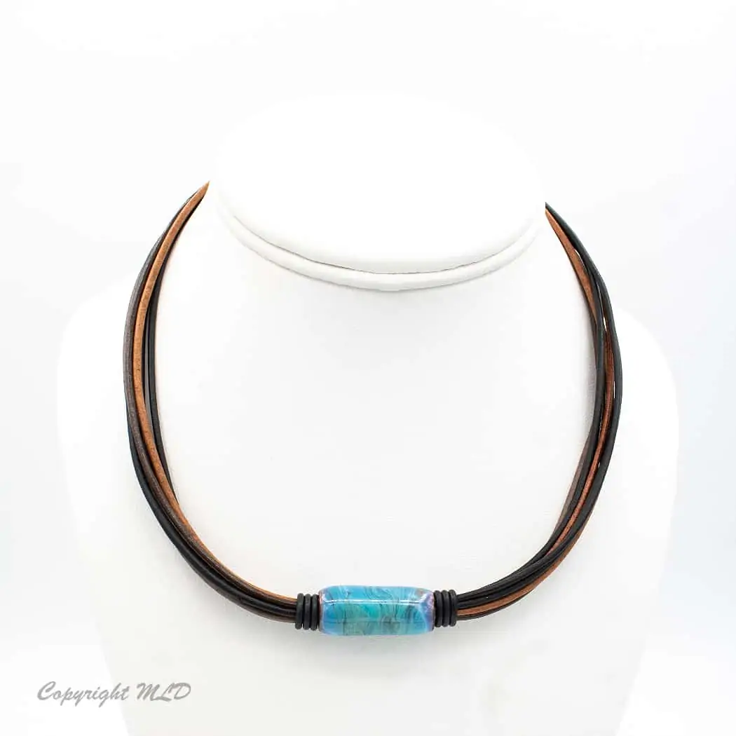 Hot Springs Magnetic Necklace - Montana Leather Designs