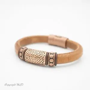 Rugged Leather Bracelet “Lochsa” Unisex