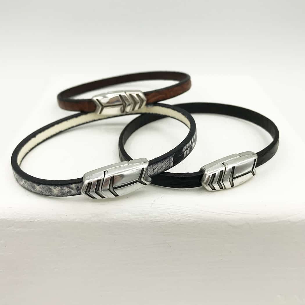Silver Arrow Bracelet - Montana Leather Designs