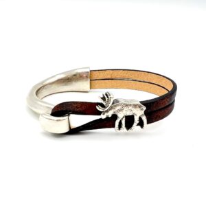 Silver Moose bracelet cuff